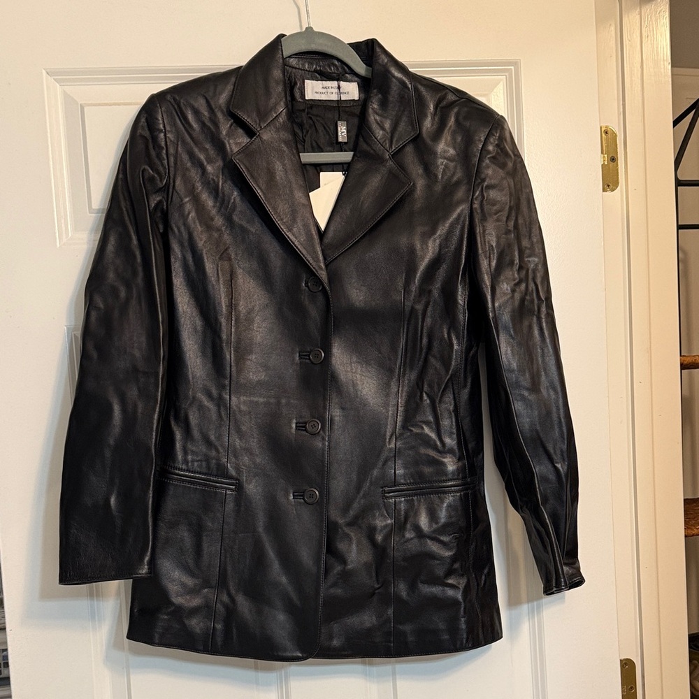Maria Vittoria Black Leather Women's Jacket